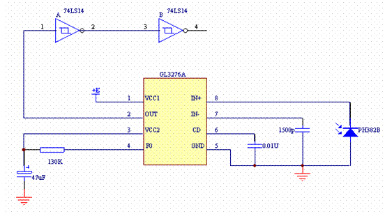 由GL3276A構成的紅外線遙控鍵盤接收電路