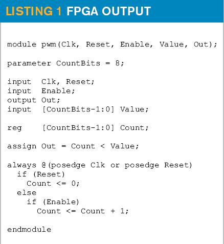 FPGA OUTPUT