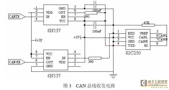 CAN总线收发电路