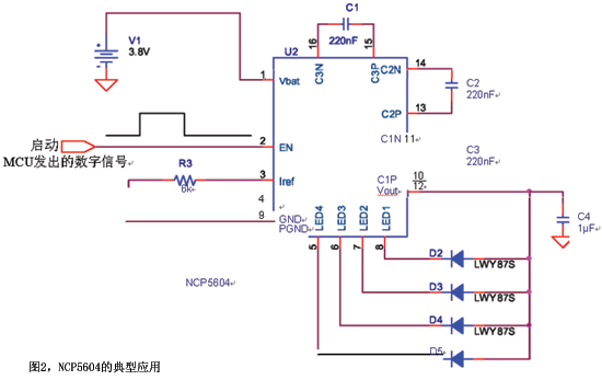 NCP5604的典型应用