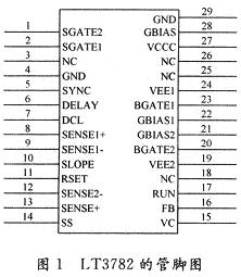 LT3782的管脚图