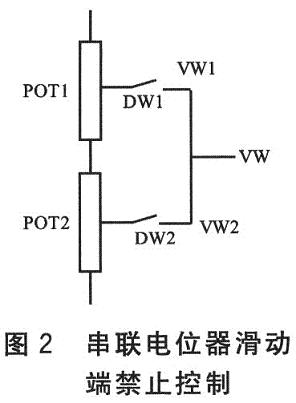 串聯(lián)電位器滑動端禁止控制