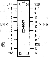 CD4067的引脚功能