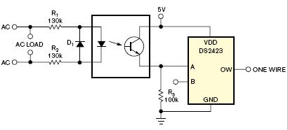 簡單的電路監(jiān)控連接交流負(fù)載供電所用的時間