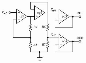 基准电压源RET、REB产生电路原理框图 