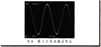 最大正弦波输出电压