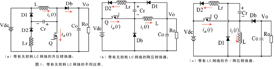 带有无损耗LC网络的不同应用