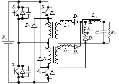 ZVZCS PWM交错并联的双正激组合变换器