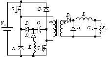 无源ZVT双正激变换器