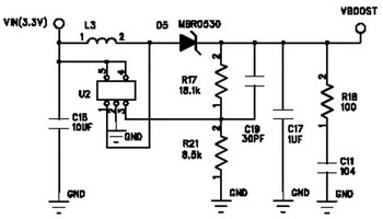 PTH03030模块的升压电路