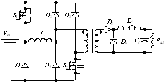 原边箝位型ZVZCS双正激变换器