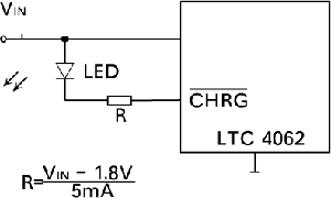 CHRG外接LED的电路 