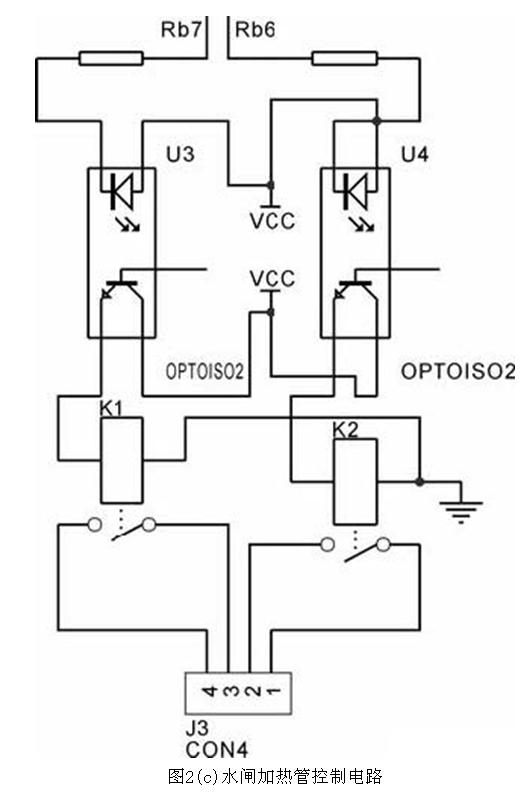 水閘加熱管控制電路