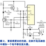 另一种解决方法，它需要外接元件，但能保持提供给 IC1 管脚 3 的全部斜升电压幅度，并提供参考文献 1 所需的大约 1V  DC 偏压