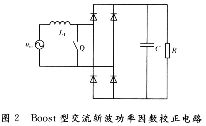 Boost型交流斬波功率因數校正電路的基本結構