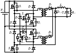 ZVT交错并联双正激组合变换器