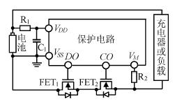 3.6V 锂离子电池保护电路封装结构