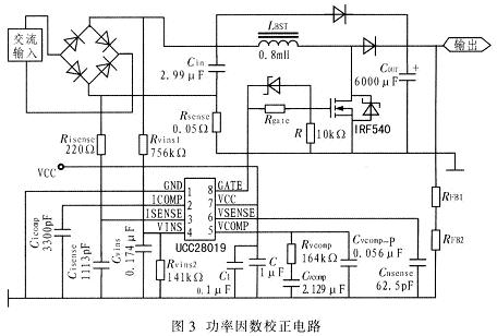 采用UCC28019设计的功率因数校正电路