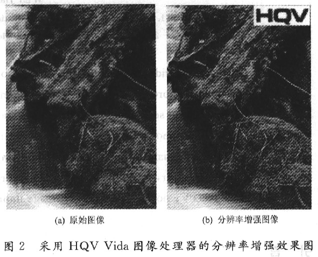 采用HQV Vida圖像處理器的分辨率增強效果圖