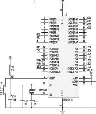 ATMEGA16电路图