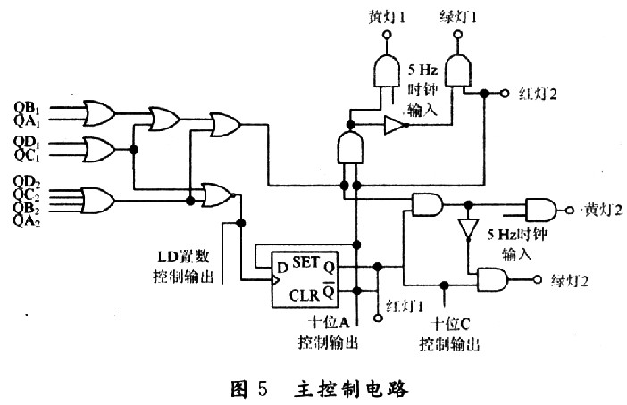 主控制电路和信号灯译码驱动电路