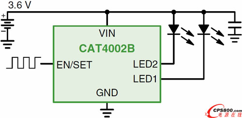 CAT4002B应用电路图