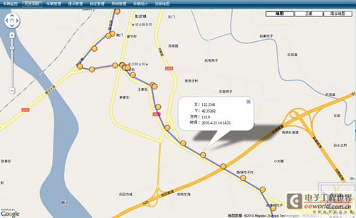 車載GPS跟蹤器可對汽車行駛路線實時跟蹤顯示