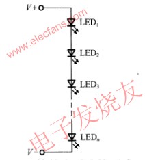 簡單串聯連接形式 www.elecfans.com