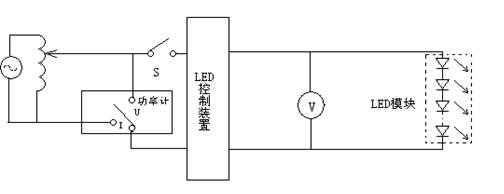 控制输出电压的LED控制装置试验电路 