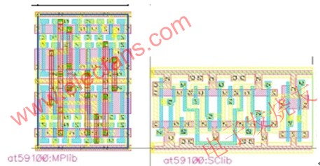 用130nm MPCF和130nm 标准单元实现的D触发器 www.elecfans.com