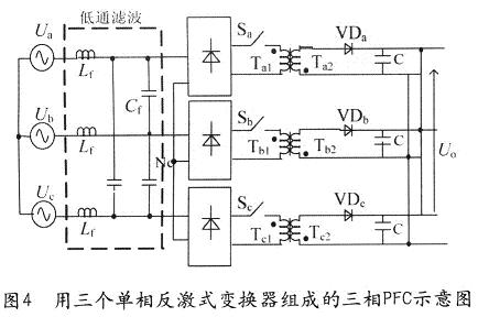 單相PFC電路由反激電路構(gòu)成