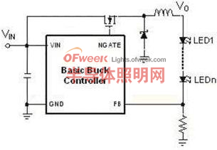 降压型恒流源的基本原理图