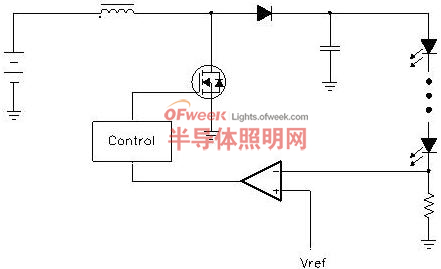 升压型恒流源的基本原理图