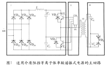 串联谐振式电源主回路