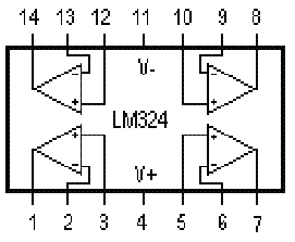 用四运放LM324制作高灵敏度声音探听器