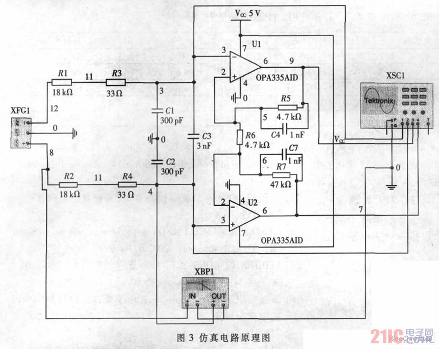 仿真電路原理圖