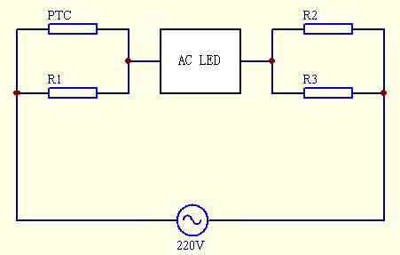 AC LED的典型應(yīng)用電原理圖