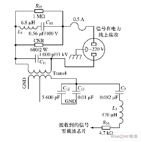 载波接收端接口电路