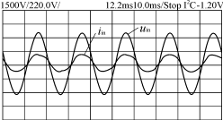 图4  输入电压,电流波形图