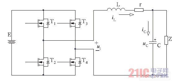  单相电压型SPWM 逆变器等效电路