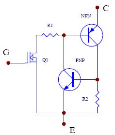 IGBT 等效电路图 