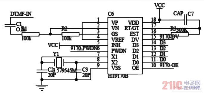 HT9170B 電路圖