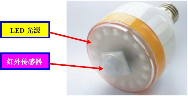 帶紅外傳感器的LED照明燈具