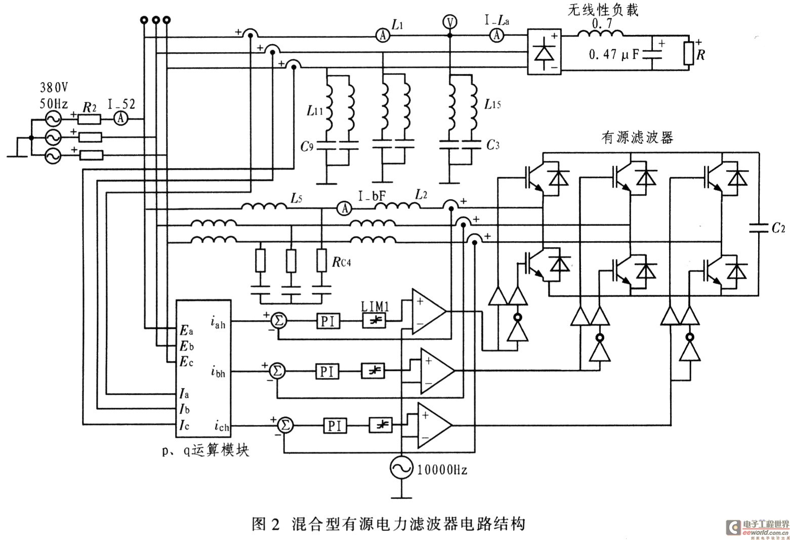 混合型有源電力濾波器電路結構