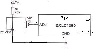 直流電壓調光示意圖