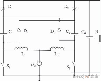 高升壓比交錯并聯Boost電路結構圖