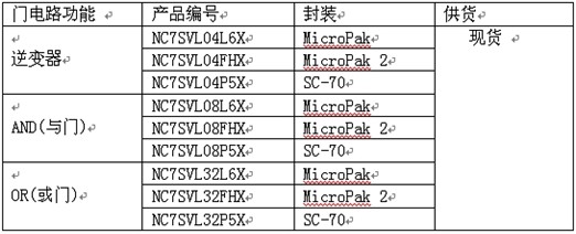 飞兆半导体的NC7SVL低ICCT门电路