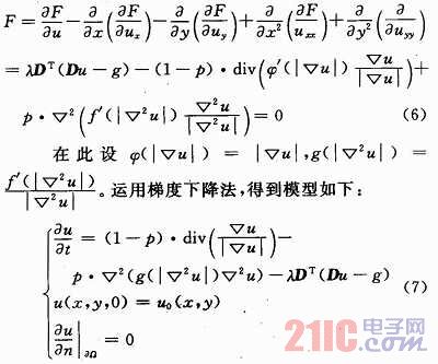 一種自適應耦合TV和高階PDE的圖像放大模型