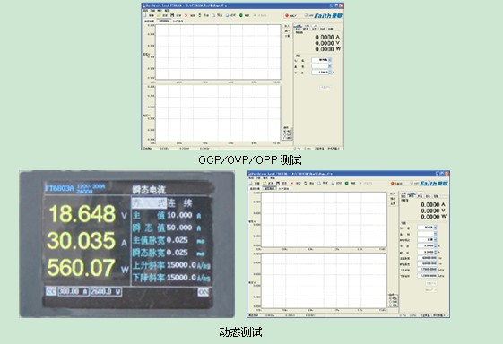 测试界面和曲线图