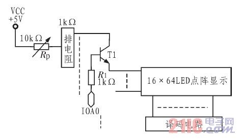 点阵显示驱动电路